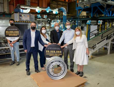 Maxion Jantaş,  33.333.333’üncü jantın üretimini kutladı