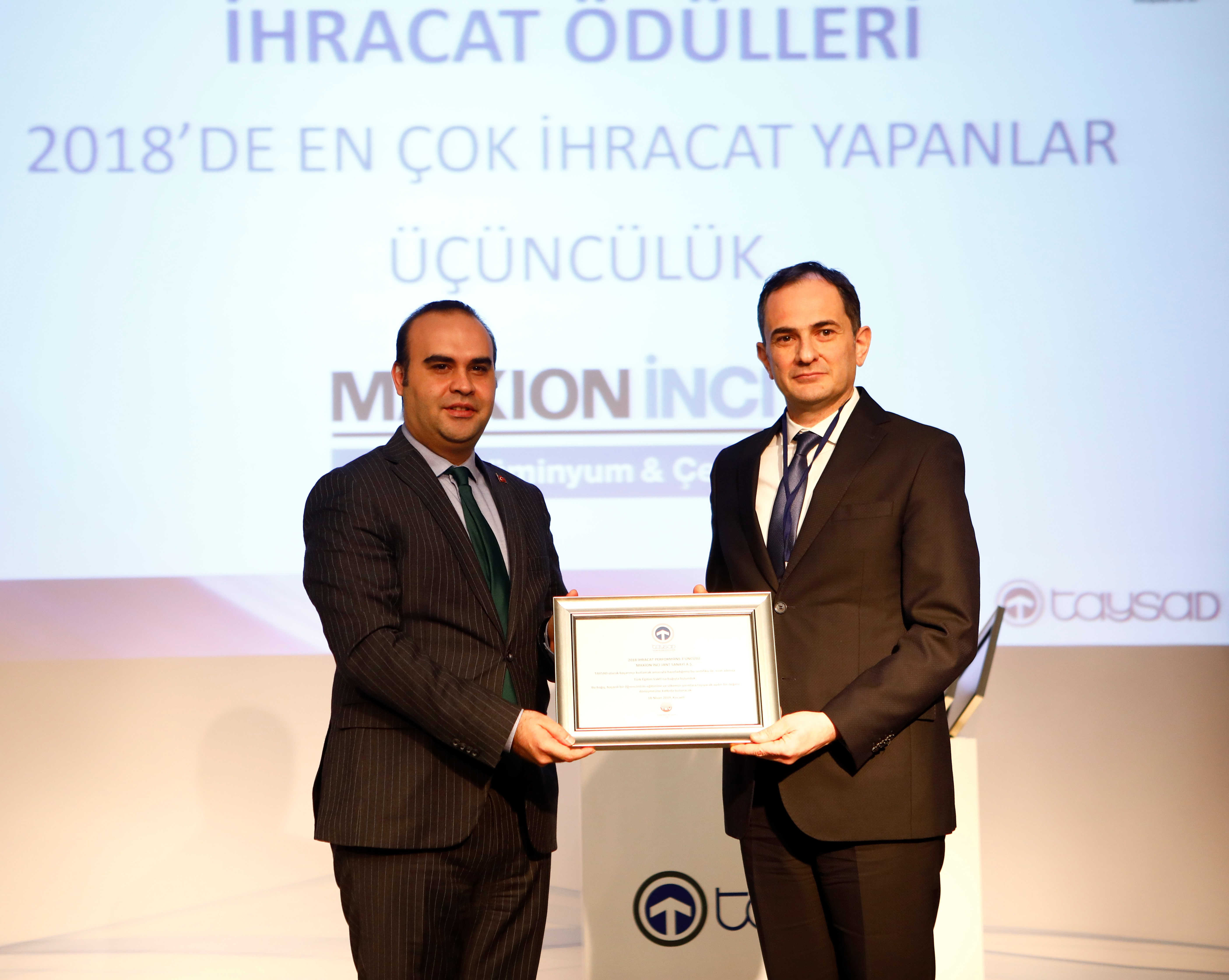 Export performance award goes to Maxion İnci